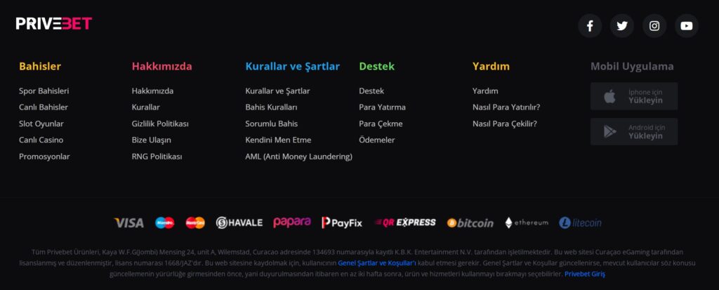 privebet para yatırma