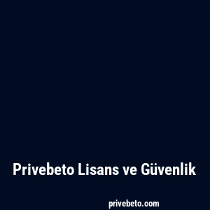 Privebeto Lisans ve Güvenlik